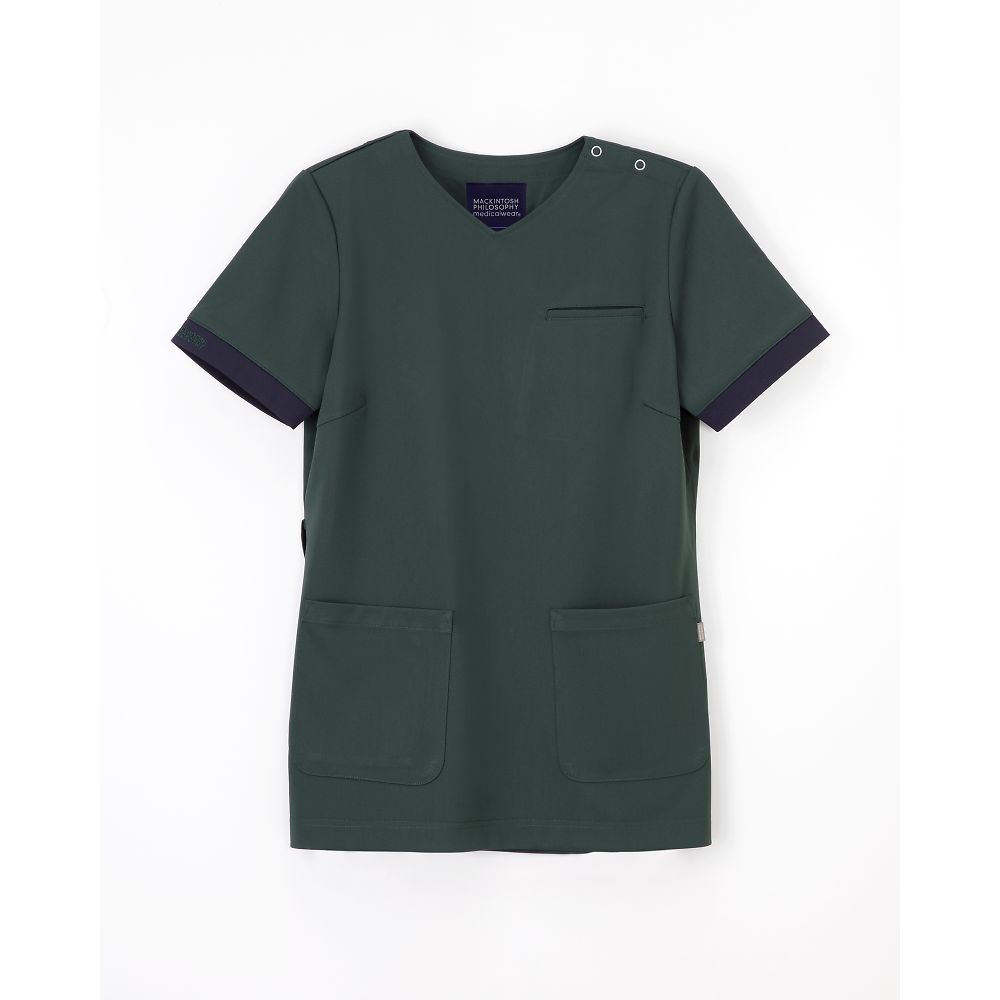 ナガイレーベン MPレディーススクラブ ボトルグリーン S MPA-3907 1枚（ご注文単位1枚）【直送品】