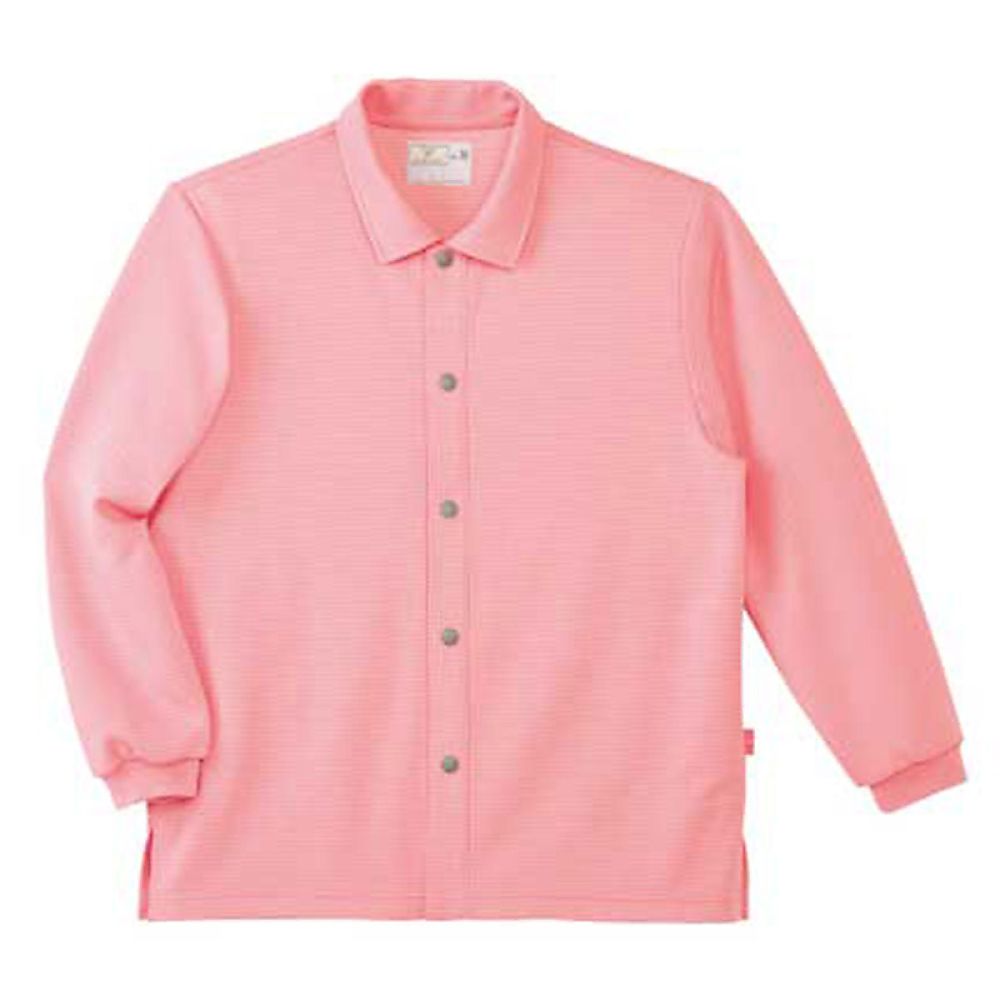 KIRAKU（トンボ） 前開きシャツ カメリアピンク L（身丈70cm） CR816-11 L 1枚（ご注文単位1枚）【直送品】