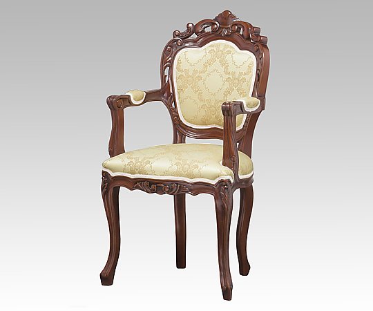 アズワン ダイニングチェアー （肘付き/ブラウン） 90022 1脚（ご注文単位1脚）【直送品】