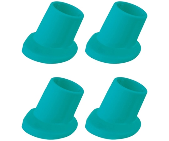 島製作所 折りたたみシャワーチェアー 楽湯 7550ST用 ゴムキャップ 1セット（4個入） ライトグリーン 2841 1セット（ご注文単位1セット）【直送品】