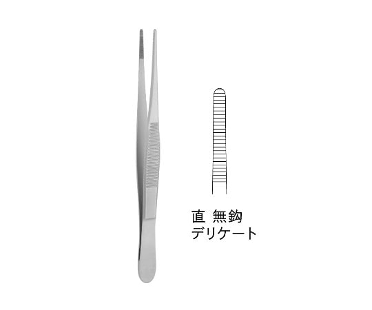 ジェイ・シー・ティ 外科鑷子 デリケート JC01-0204 1個(ご注文単位1個)【直送品】