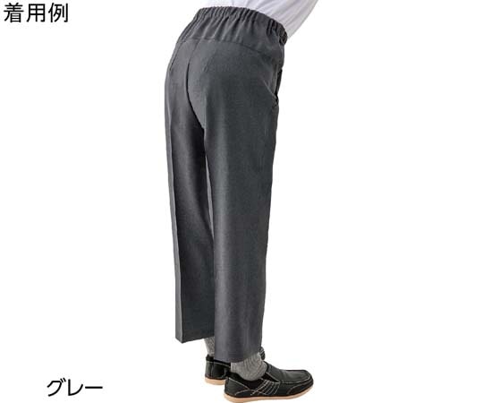 ケアファッション 紳士背中が出にくい深履きパンツ グレー LL 98377 1枚（ご注文単位1枚）【直送品】