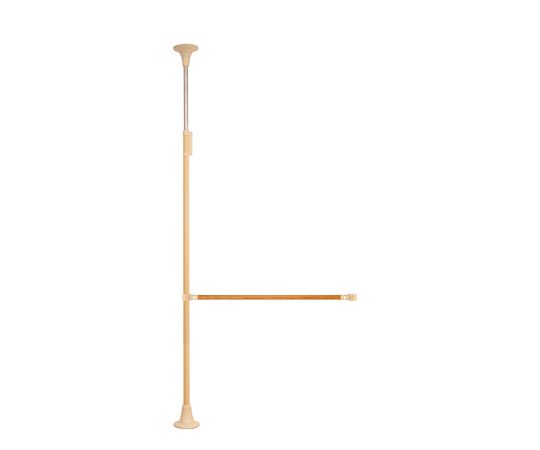 DIPPERホクメイ ベスポジBPZ 丸ベース ロング ト型 木手すり 固定1200 セット BPZ-K5000-32 1個（ご注文単位1個）【直送品】