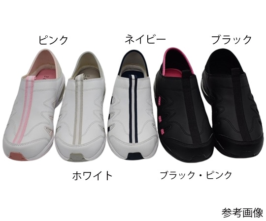 山一 消臭クッションインソール 2WAYエアーシューズ ブラック 24.0cm 83BK240 1足(ご注文単位1足)【直送品】