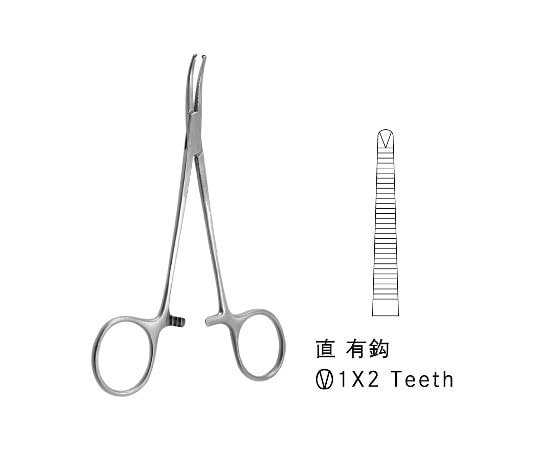 ジェイ・シー・ティ ハルステッド・モスキート鉗子 JB13-0201 1個(ご注文単位1個)【直送品】