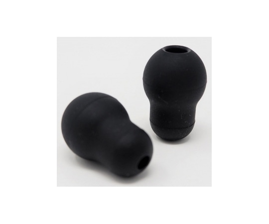 ユーメド貿易 ADソフトプラスイヤーチップ ラージ ブラック 2個入 702-12 1袋(ご注文単位1袋)【直送品】