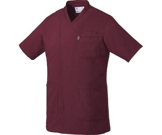 ミズノ スクラブ【男性用】 ワイン L MZ0218-C29 1枚（ご注文単位1枚）【直送品】