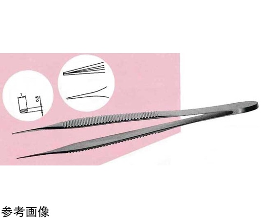 Leprex アドソン型有鈎ピンセット 120mm LMA-69 1個（ご注文単位1個）【直送品】