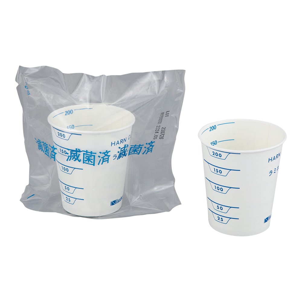 日昭産業 滅菌カップ 210mL 100袋入 200 1箱（ご注文単位1箱）【直送品】