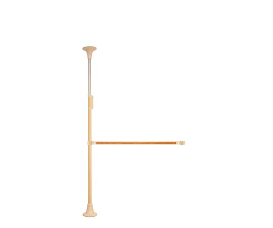 DIPPERホクメイ ベスポジBPZ 丸ベース ショート ト型 木手すり 固定1200 セット BPZ-K5000-22 1個（ご注文単位1個）【直送品】