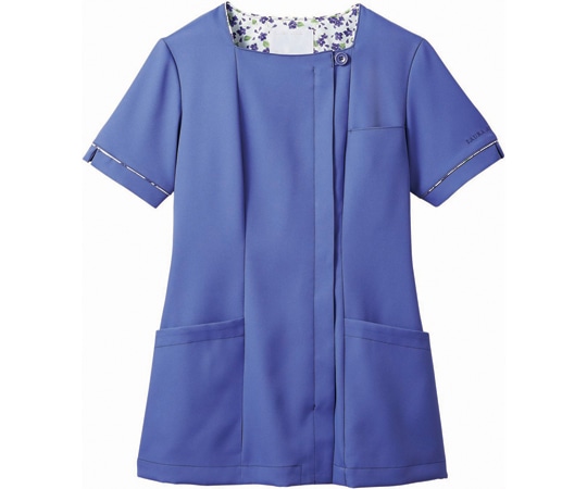 住商モンブラン ナースジャケット 半袖 バイオレット/バイオレット LL LW812-66 LL 1枚(ご注文単位1枚)【直送品】