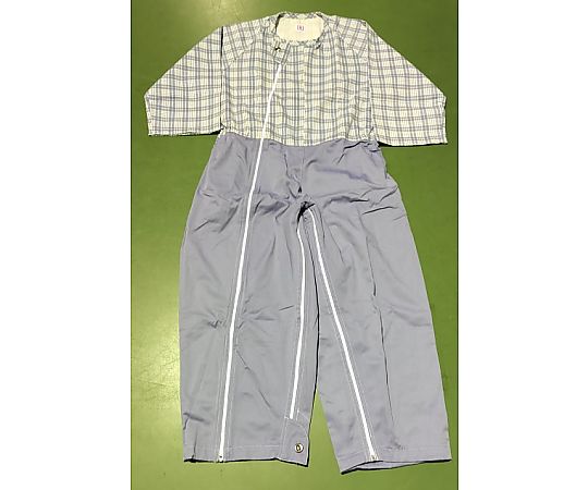 アズワン 介護つなぎ ブルー Mサイズ 10枚入  1箱（ご注文単位1箱）【直送品】