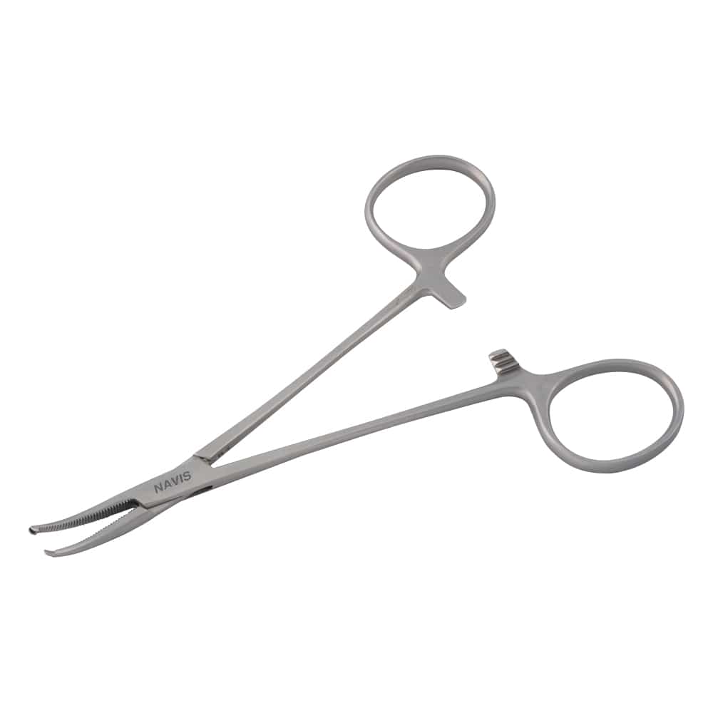 アズワン 止血鉗子 モスキート有鈎反 125mm MHF-4 1本（ご注文単位1本）【直送品】