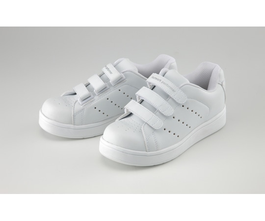 マリアンヌ製靴 フットワークパフォーマーEX ホワイト マジックタイプメッシュ無し 22.0cm 3920 1足(ご注文単位1足)【直送品】