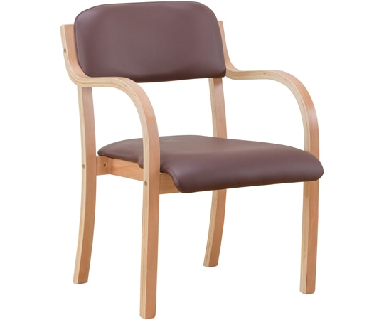 ファミリー・ライフ 立ち座りサポートチェア 1脚 ダークブラウン 0408650 1箱（ご注文単位1箱）【直送品】