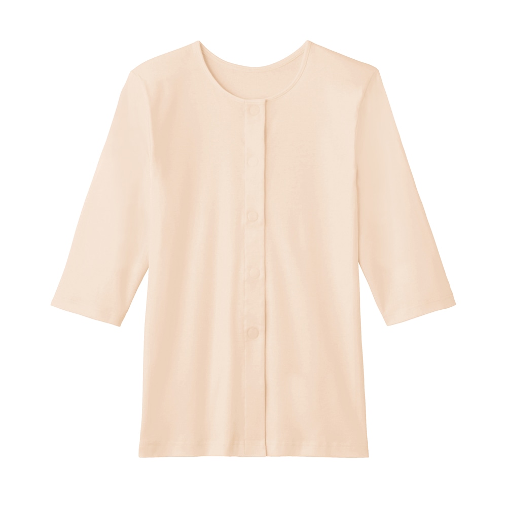 グンゼ（肌着） 婦人7分袖ワンタッチインナー カームベージュ M HW4034 1枚（ご注文単位1枚）【直送品】