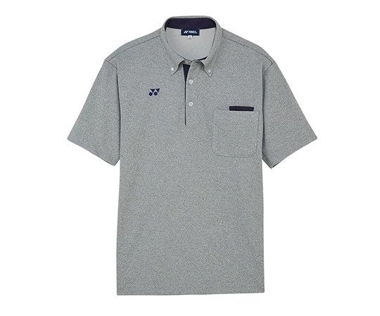 メディカルウエア（トンボ） ニットシャツ（ミディアムグレーモク） S CY204-05 S 1枚（ご注文単位1枚）【直送品】