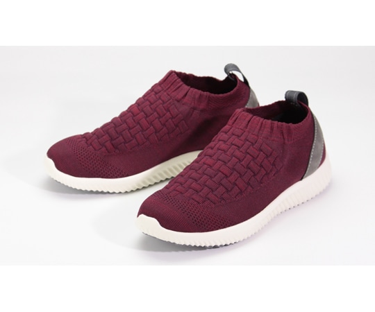 マリアンヌ製靴 ストレッチニットスニーカー ワイン スリッポンタイプ 4L（27.0~27.5cm） WG140 1足（ご注文単位1足）【直送品】
