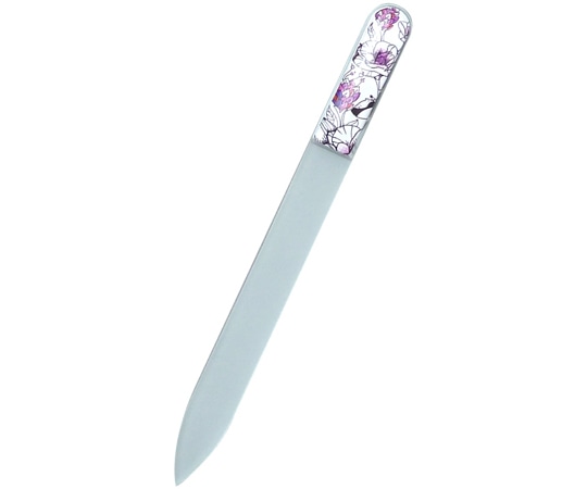 BISON 3D チェコ製ガラス爪ヤスリ 14cm 両面仕上げ 13柄 3DM13 1個（ご注文単位1個）【直送品】