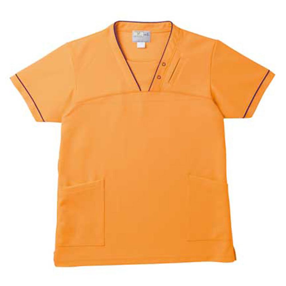 KIRAKU(トンボ) ケアスクラブ オレンジ 4L(身丈82cm) CR152-59 4L 1枚(ご注文単位1枚)【直送品】