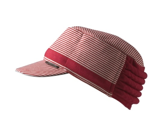 特殊衣料 abonet+JARI キャップ ストライプ レッド Sサイズ 2084 1個(ご注文単位1個)【直送品】