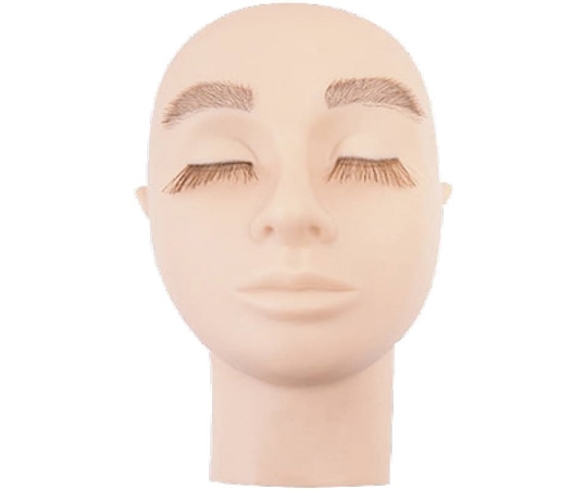 CML 練習用 まつ毛&眉付フェイス君 Q010280 1個（ご注文単位1個）【直送品】