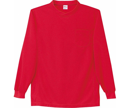 WHISEL（自重堂） 長袖Tシャツ レッド EL 47674 1枚（ご注文単位1枚）【直送品】