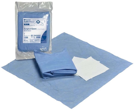 ARメディコム・インク・アジアリミテッド(メディコムジャパン) セーフウェア サージカルガウン マスク付 Level3 XL 1箱(50パック入) JSG710023E 1箱(ご注文単位1箱)【直送品】