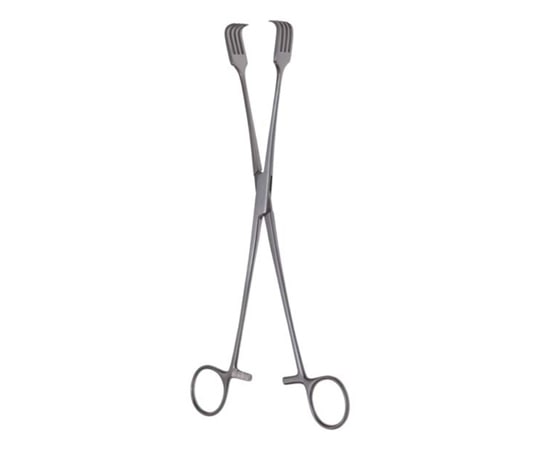 日本フリッツメディコ 四爪鈎子宮把持鉗子 26cm G350-260 1本（ご注文単位1本）【直送品】