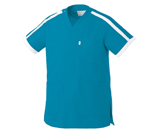 ミズノ（チトセ） 男女兼用スクラブ ターコイズ 3L MZ0090-C69/3L 1枚（ご注文単位1枚）【直送品】