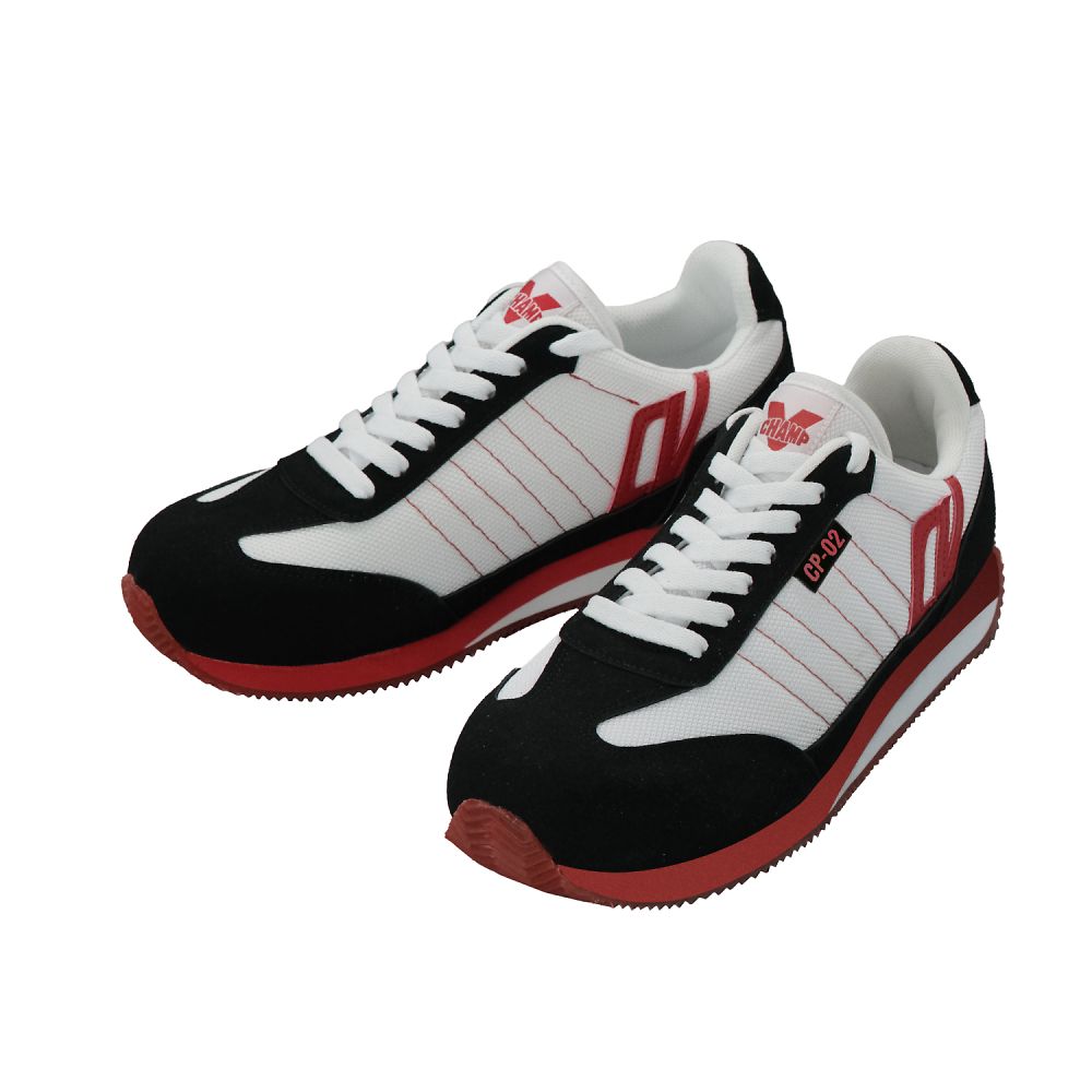 ケイワーク チャンプⅡセーフティスニーカー ホワイト/ブラック 25.0cm CP-2-WB-25 1足（ご注文単位1足）【直送品】