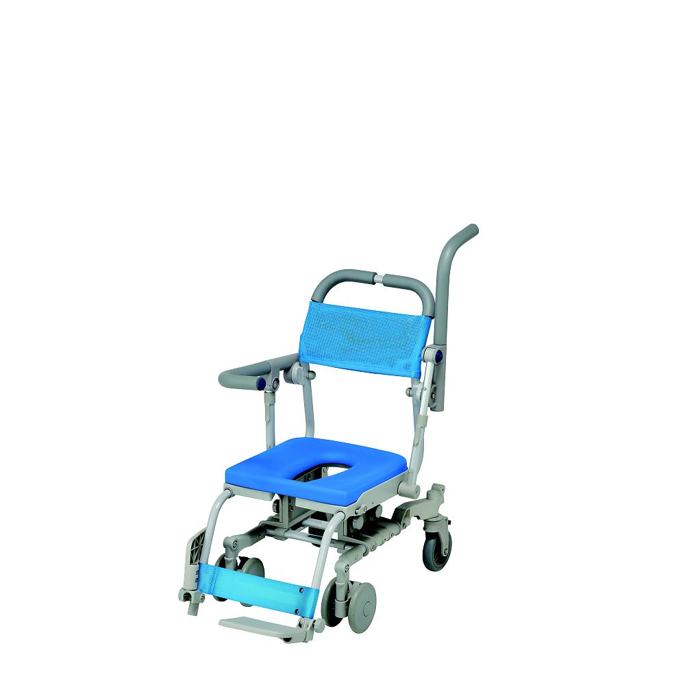 ウチエ シャワーラク4輪自在SAL O型シート SWR130SAL 1台（ご注文単位1台）【直送品】