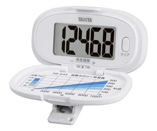 タニタ 歩数計 ホワイト PD-645 1個（ご注文単位1個）【直送品】