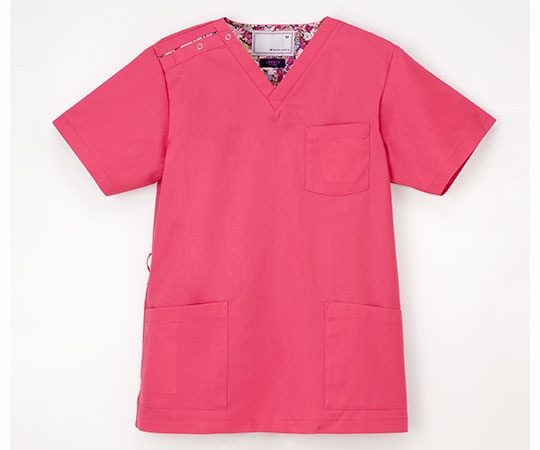 ナガイレーベン 男女兼用スクラブ ディープピンク S LBL4372 1枚（ご注文単位1枚）【直送品】