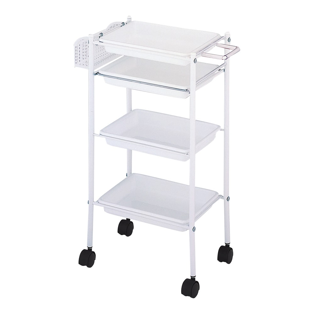 西村製作所 トレーワゴン（C-305） 510×280×835mm ホワイト  1台（ご注文単位1台）【直送品】