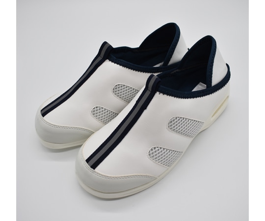 山一 ウイングナース キレイコート2WAYシューズ ホワイト・ネイビー L 700WHNVL 1足(ご注文単位1足)【直送品】