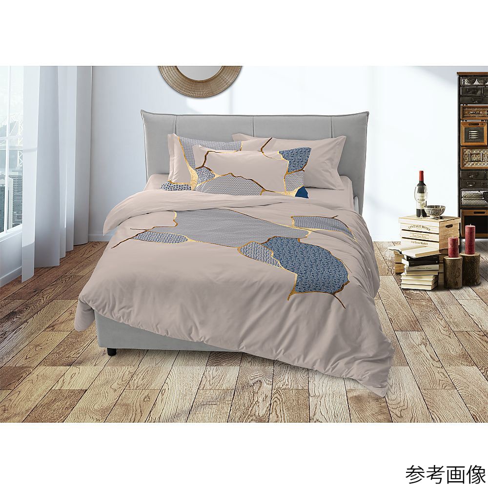 COGAL イタリア製寝具3点セット 掛け布団カバー(シングル)&枕カバー2枚組 ワビサビ 1組(ご注文単位1組)【直送品】