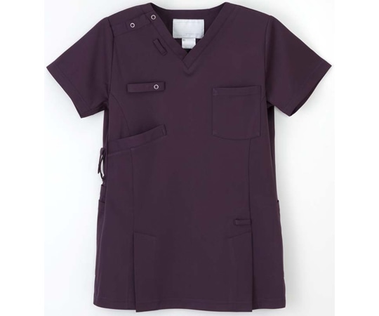 ナガイレーベン 男女兼用スクラブ パープル BL AY-5597 1枚（ご注文単位1枚）【直送品】