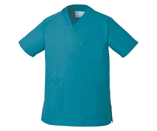 ミズノ（チトセ） 男女兼用スクラブ ターコイズ L MZ0120-C69/L 1枚（ご注文単位1枚）【直送品】