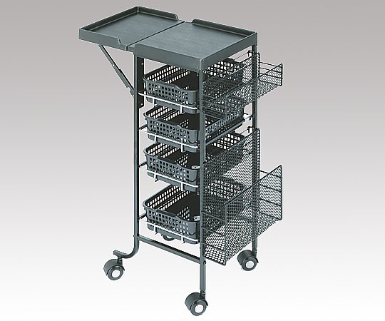 アズワン カウンターワゴン(C-196) ブラック 310(510)×330×840mm 11960 1台(ご注文単位1台)【直送品】