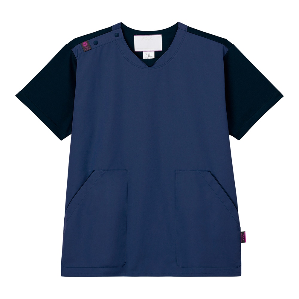 フォーク ジアスクラブR（男女兼用）ネイビー×ダークネイビー 4L CK703-7 1枚（ご注文単位1枚）【直送品】