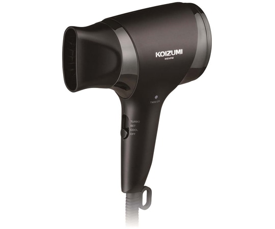 コイズミ マイナスイオンヘアドライヤー ブラック KHD9740K 1台（ご注文単位1台）【直送品】