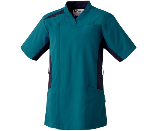 ミドリ安全 作業服 メディカルウェア ベルデクセル スクラブ VEM4006上 グリーン 3Lサイズ VEM4006-UE-3L 1着（ご注文単位1着）【直送品】