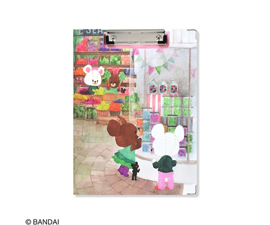 セントレディス くまのがっこう クリップボード+（ホワイトボート付き） Jackie and David ピンク ST-ZKU0024 1枚（ご注文単位1枚）【直送品】