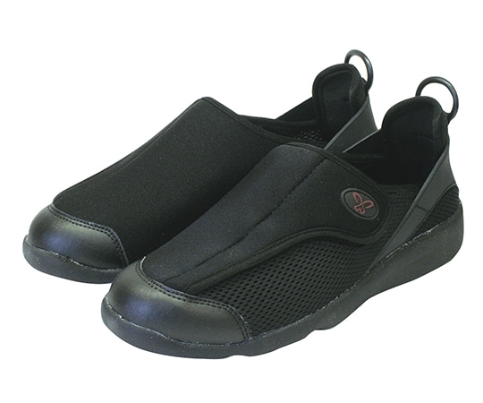 アスティコ リハビリシューズ すたこらさんソフト100 ブラック 22.0  1足（ご注文単位1足）【直送品】