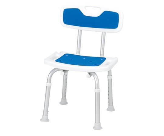 マキテック シャワーベンチ背付 ブルー SB-61BL 1個（ご注文単位1個）【直送品】