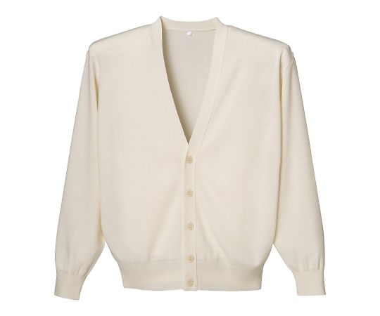 ディーフェイズ 抗ピルメンズカーディガン ホワイト S D2001 1枚（ご注文単位1枚）【直送品】