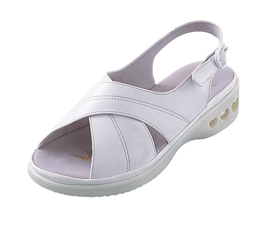 ビーウェル パーフェクトナース(ナースシューズ) クロスバンド ホワイト SS PN00200 1足(ご注文単位1足)【直送品】