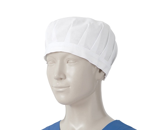 KAZEN 手術帽子 白 フリー 1組（2枚入） 181-20 フリー 1組（ご注文単位1組）【直送品】