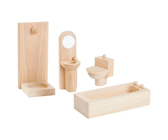 イメージミッション木鏡社 マイファーストドールハウス バスルーム 9014 1セット（ご注文単位1セット）【直送品】